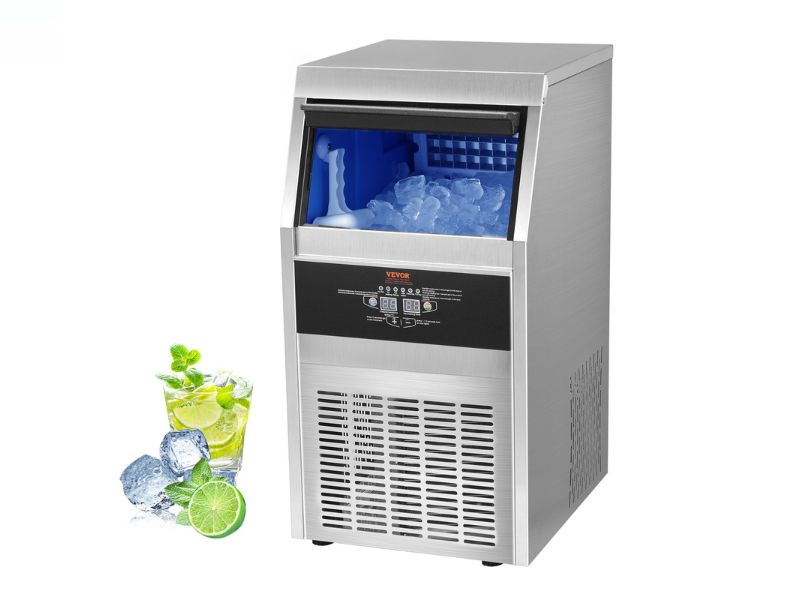Máquina de hielo comercial de 40 kg/día - 90 lbs/24 hrs Vevor