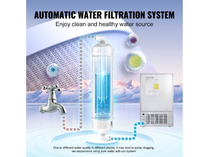 Máquina de hielo comercial 120 kg/día - 265 lbs/24 hrs Vevor LB265T