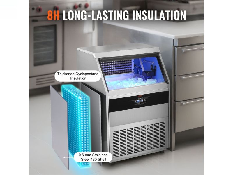 Máquina de hielo comercial de 200 kg/día - 450 lbs/24 hrs Vevor SSX440