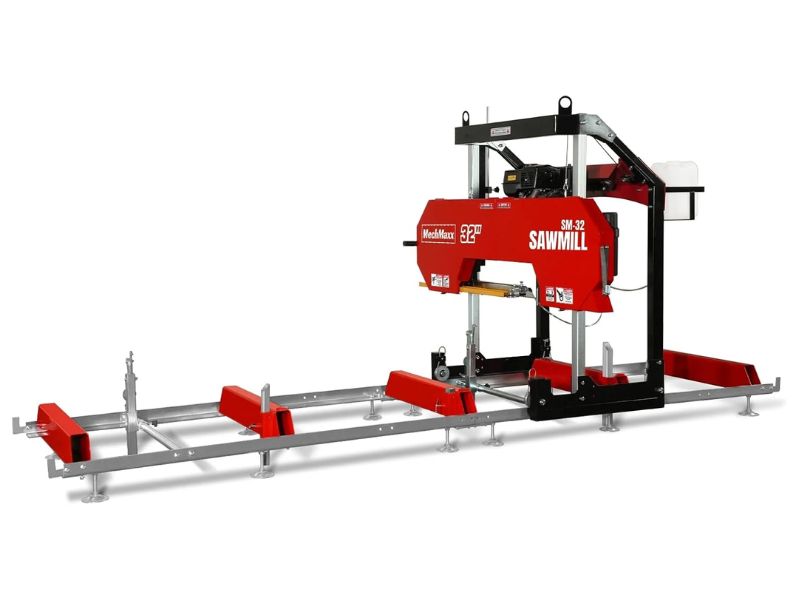 Aserradero portatil de 32" con motor a gasolina de 15 hp 420 CC MechMaxx SM32