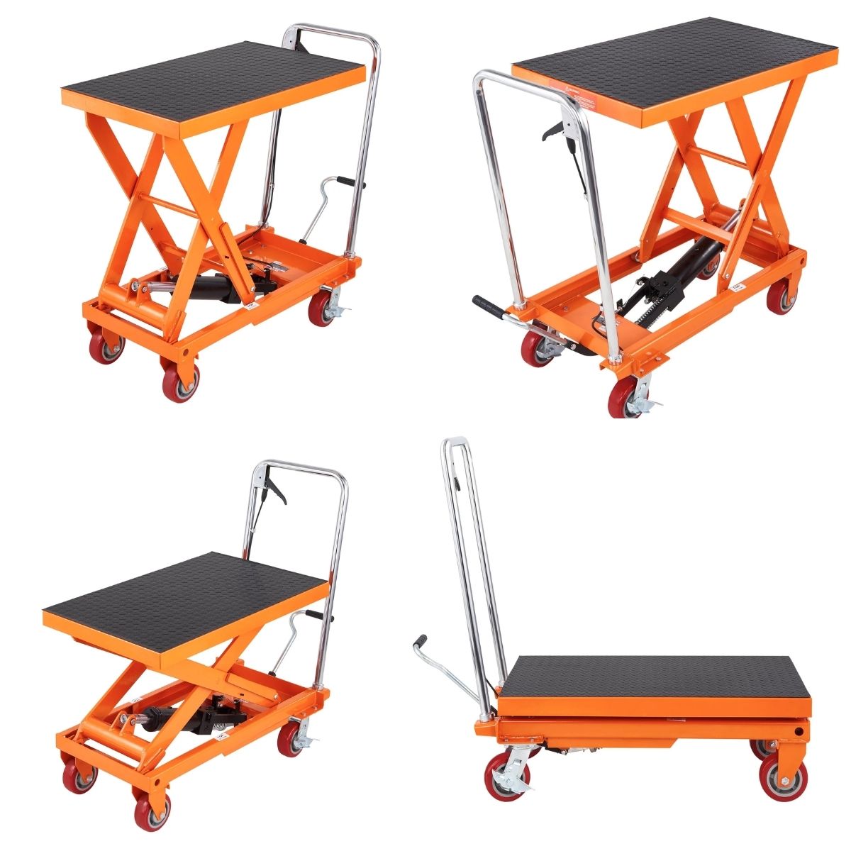 Carro con mesa elevadora hidraulica de capacidad de 1100 lbs / 500 kgs Vevor TFD50