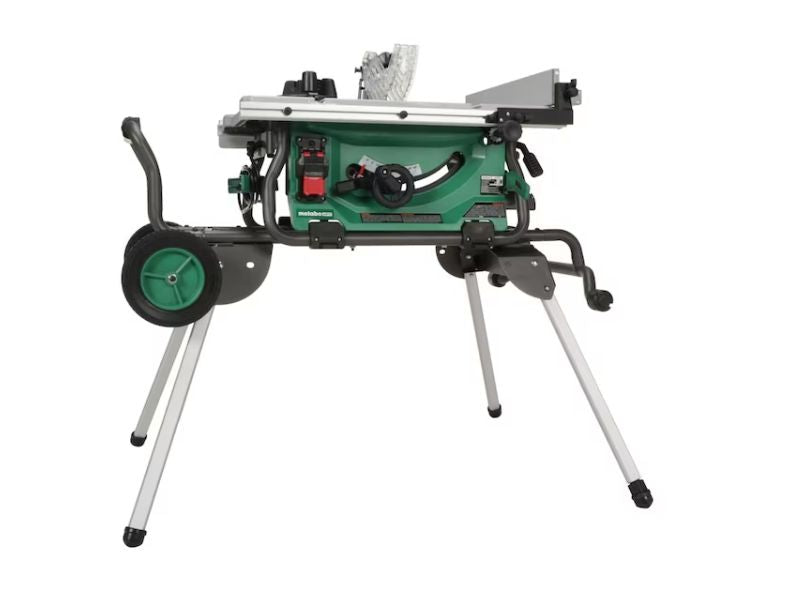 Sierra de mesa tipo contratista de 10" y 15 Amp con soporte plegable Metabo C10RJ
