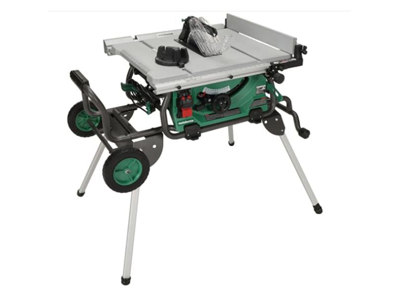 Sierra de mesa tipo contratista de 10" y 15 Amp con soporte plegable Metabo C10RJ