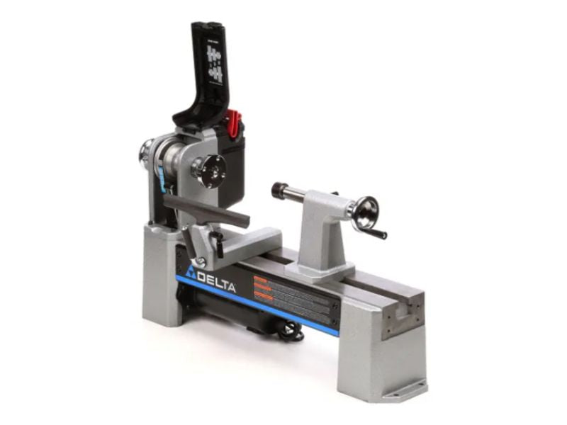 Torno de banco para madera de 12 1/2" y 1 HP de velocidad variable Delta 46-460