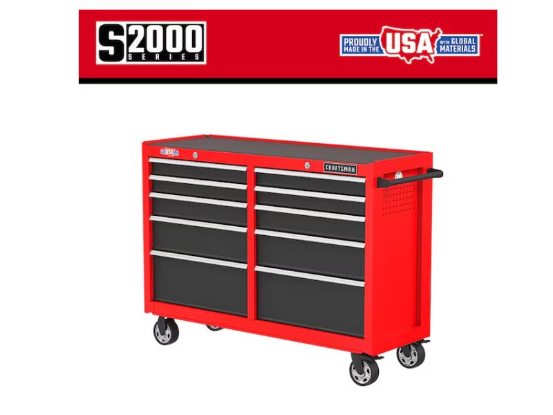 Gabinete de metal para organizar herramientas de 52"de ancho x 37.5" de alto Craftsman CMST98273RB