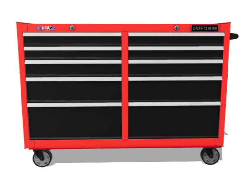 Gabinete de metal para organizar herramientas de 52"de ancho x 37.5" de alto Craftsman CMST98273RB