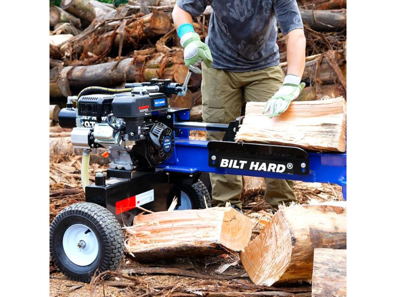 Cortadora de troncos leña de 20 ton con motor OHV 7 HP 209 CC Bilt hard