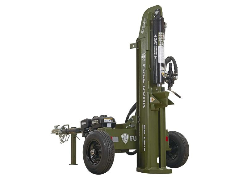 Cortadora partidor de troncos leña de 28 Ton con motor 212 CC Full Boar