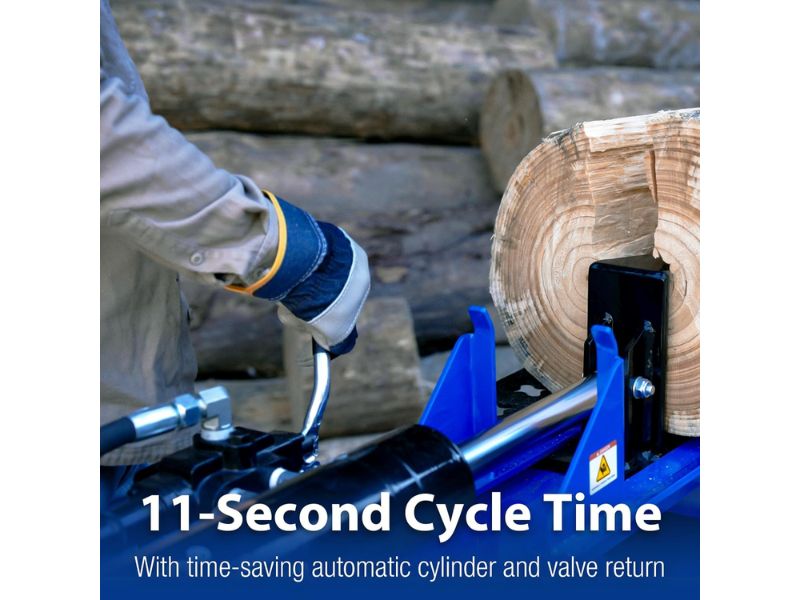 Cortadora de troncos leña de 30 Ton con motor de 7.5 HP 223 CC Bilt Hard