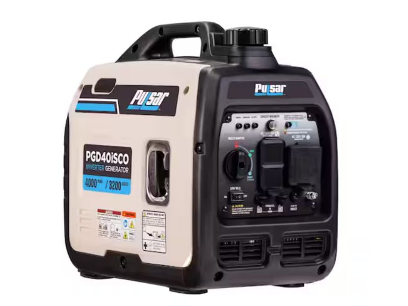 Generador inverter portatil a gasolina de 4000 watts Pulsar PGD40ISCO
