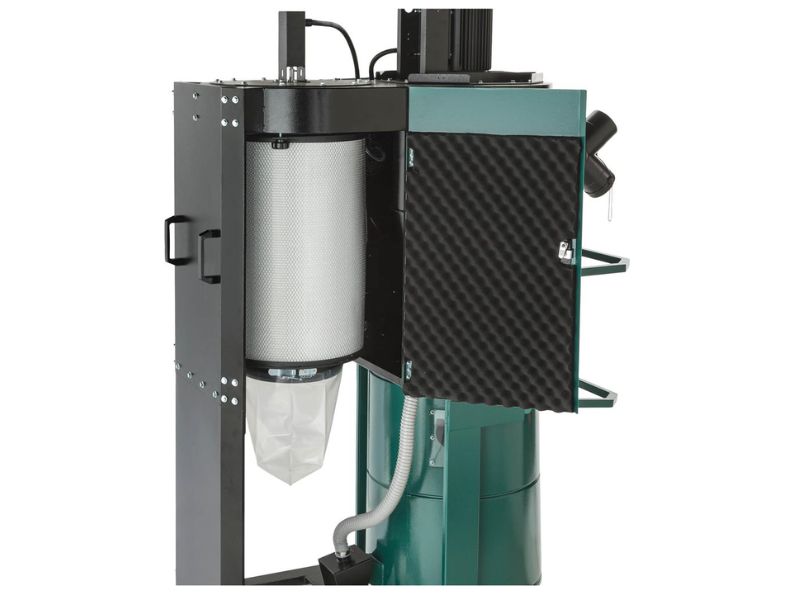 Colector de polvo ciclonico silencioso de 2 etapas 2 hp Growl-Tech Grizzly G0976