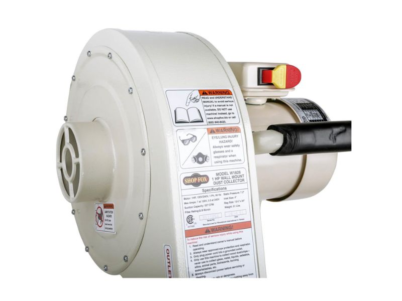 Colector de polvo de pared de 1 hp Shop Fox W1826