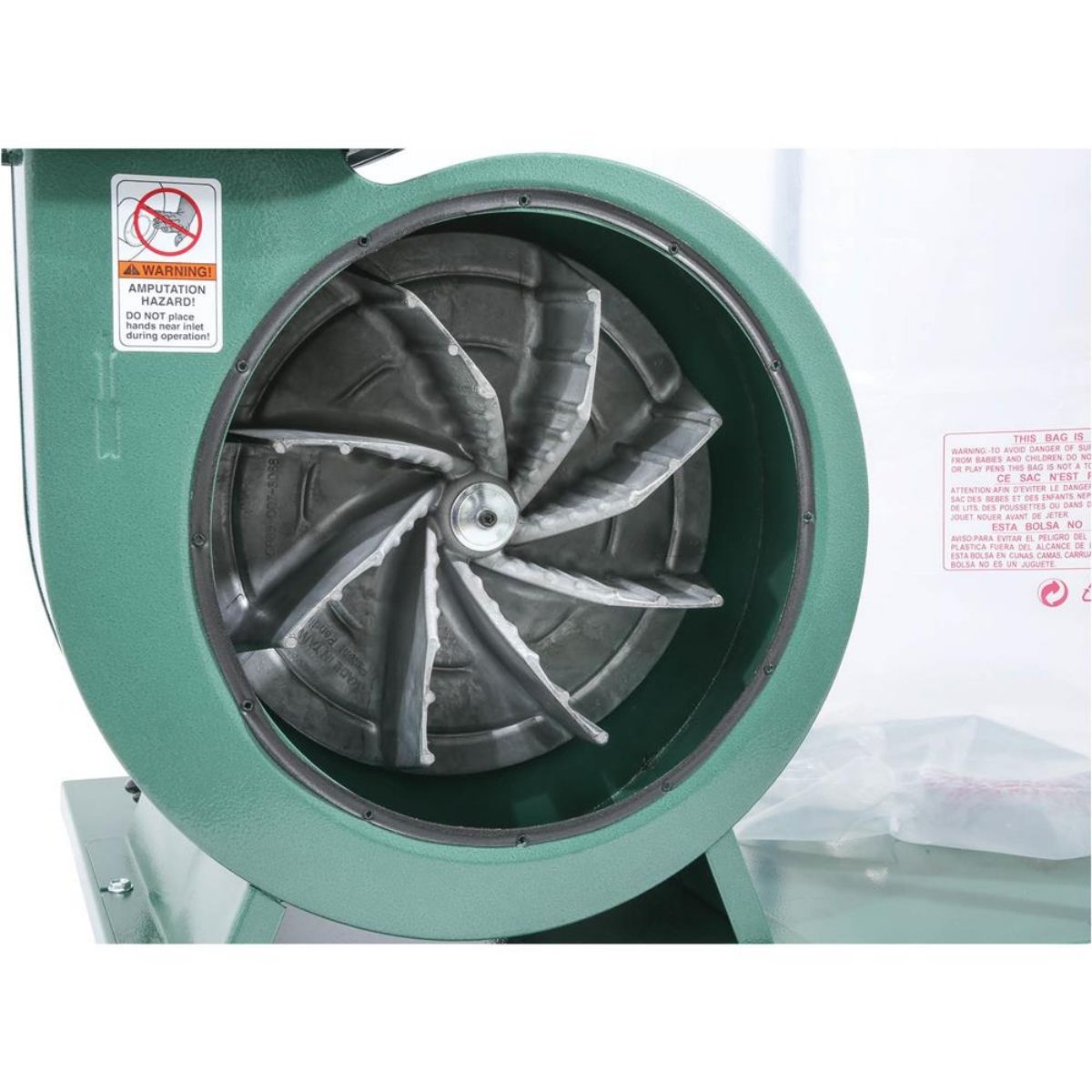 Colector de polvo portátil de 1-1/2 HP Grizzly G1028Z2