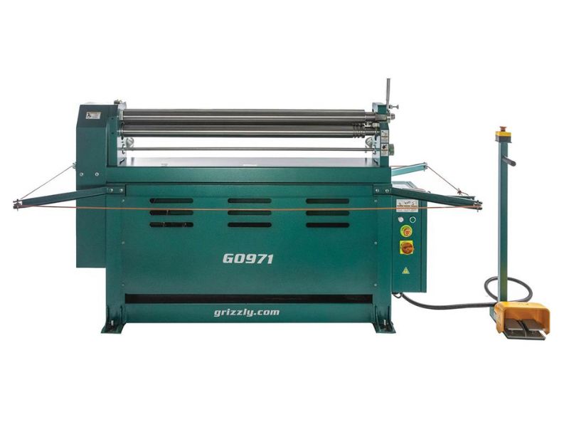 Roladora electrica de lamina de metal de 51" y 1 hp 110 V Calibre 16 Grizzly G0971