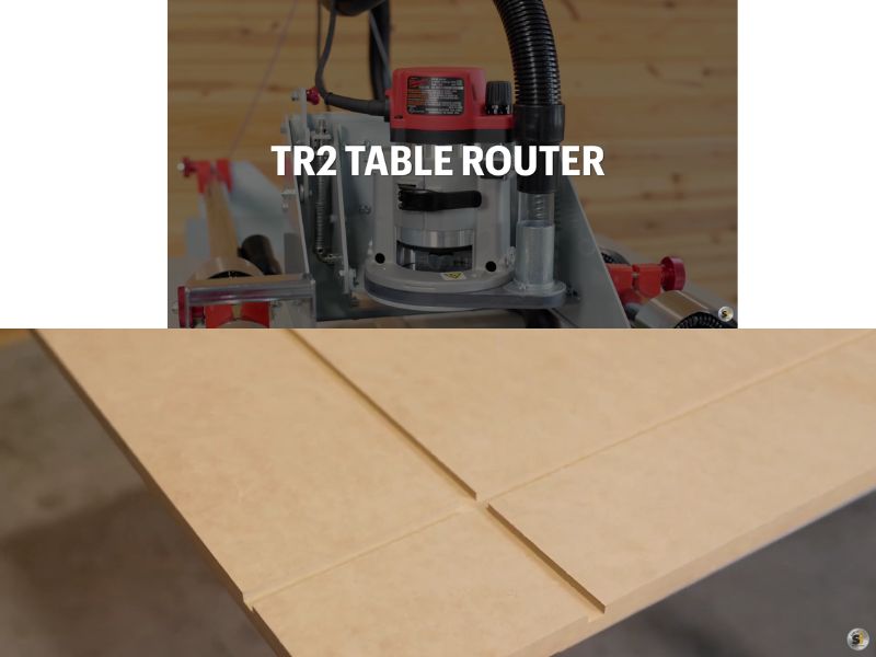 Router de mesa horizontal para ranuras de paneles 3-1/4 HP Safety Speed TR2 T33607