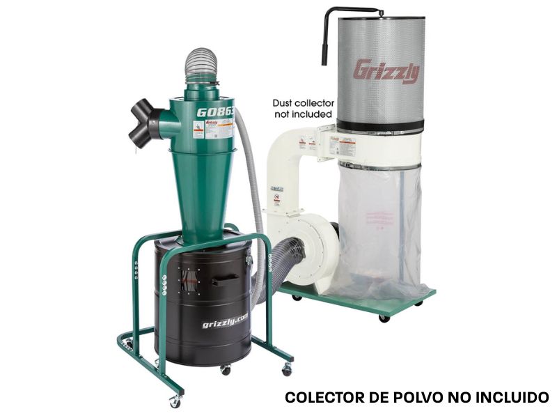 Separador ciclonico de polvo y viruta Grizzly Growler G0863