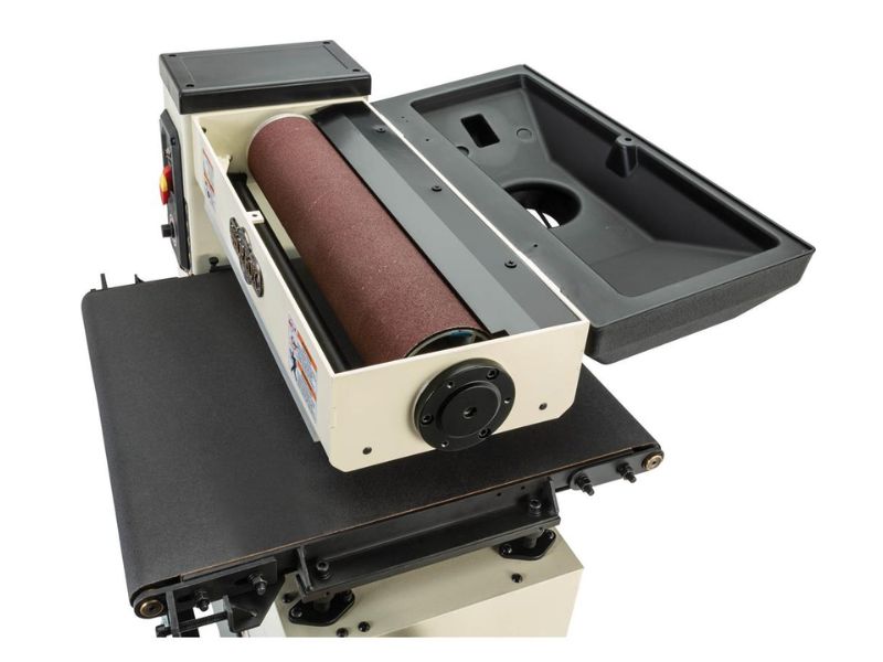 Lijadora de tambor de extremo abierto de 18" y 2 hp velocidad variable Shop Fox W1854Z