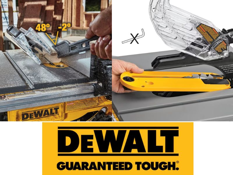 Sierra de mesa portatil de 8 1/4" y 15 Amp Dewalt DWE7485