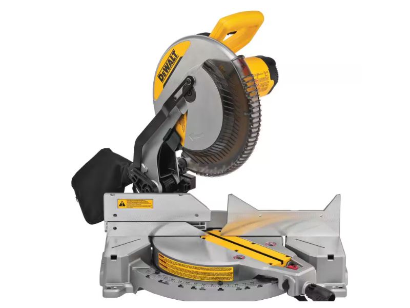 SIerra de inglete de 12 " un solo bisel y 15 amp dewalt DWS715