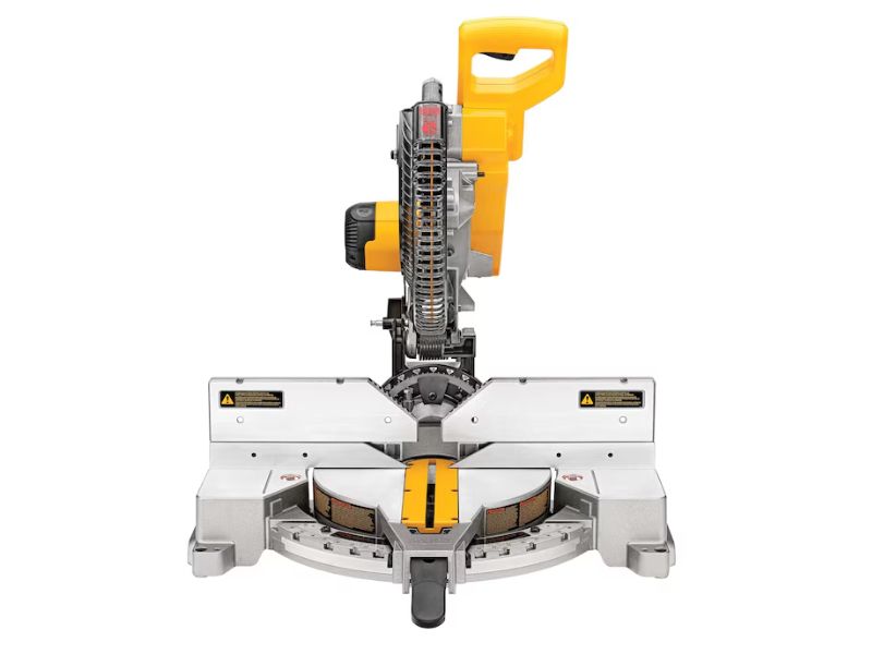 Sierra de inglete de doble bisel de 12" y 15 Amp DeWalt DWS716