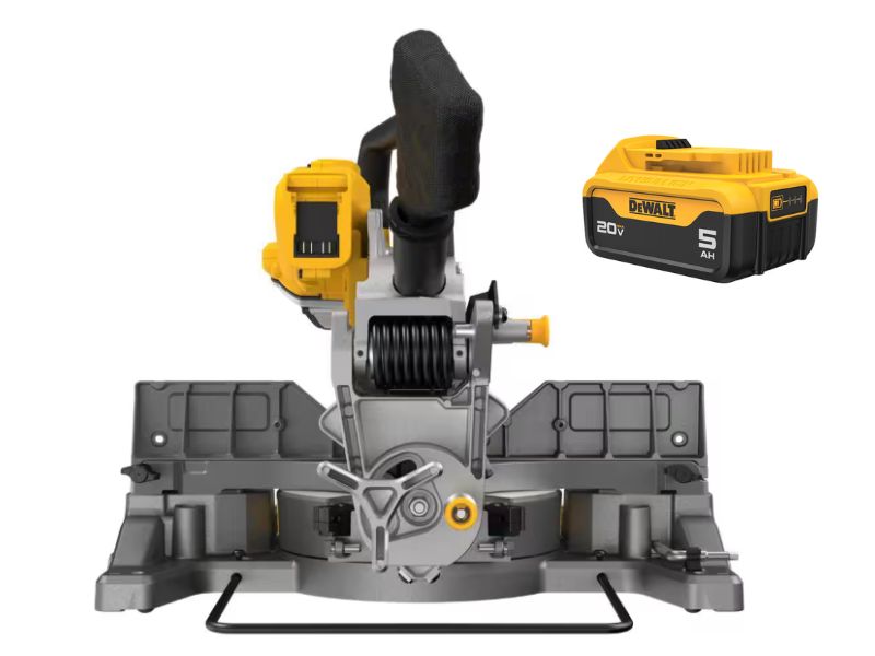 Sierra de inglete inhalambrica de 10" doble bisel 20V XR Dewalt DCS714B + bateria 5AH