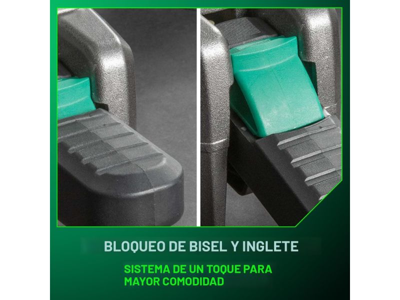 Sierra de inglete deslizante de 12" y 15 Amp doble bisel con linea de sombra Metabo HPT C12RSH3M