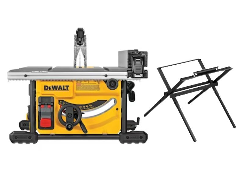 Sierra de banco de 8 1/4" y 15 amp con soporte plegable Dewalt DWE7485WS