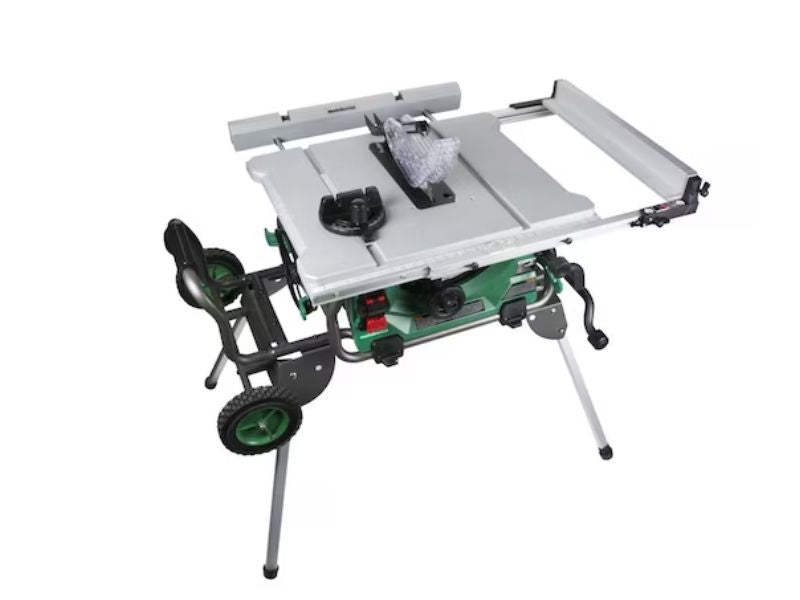 Sierra de mesa tipo contratista de 10" y 15 Amp con soporte plegable Metabo C10RJ