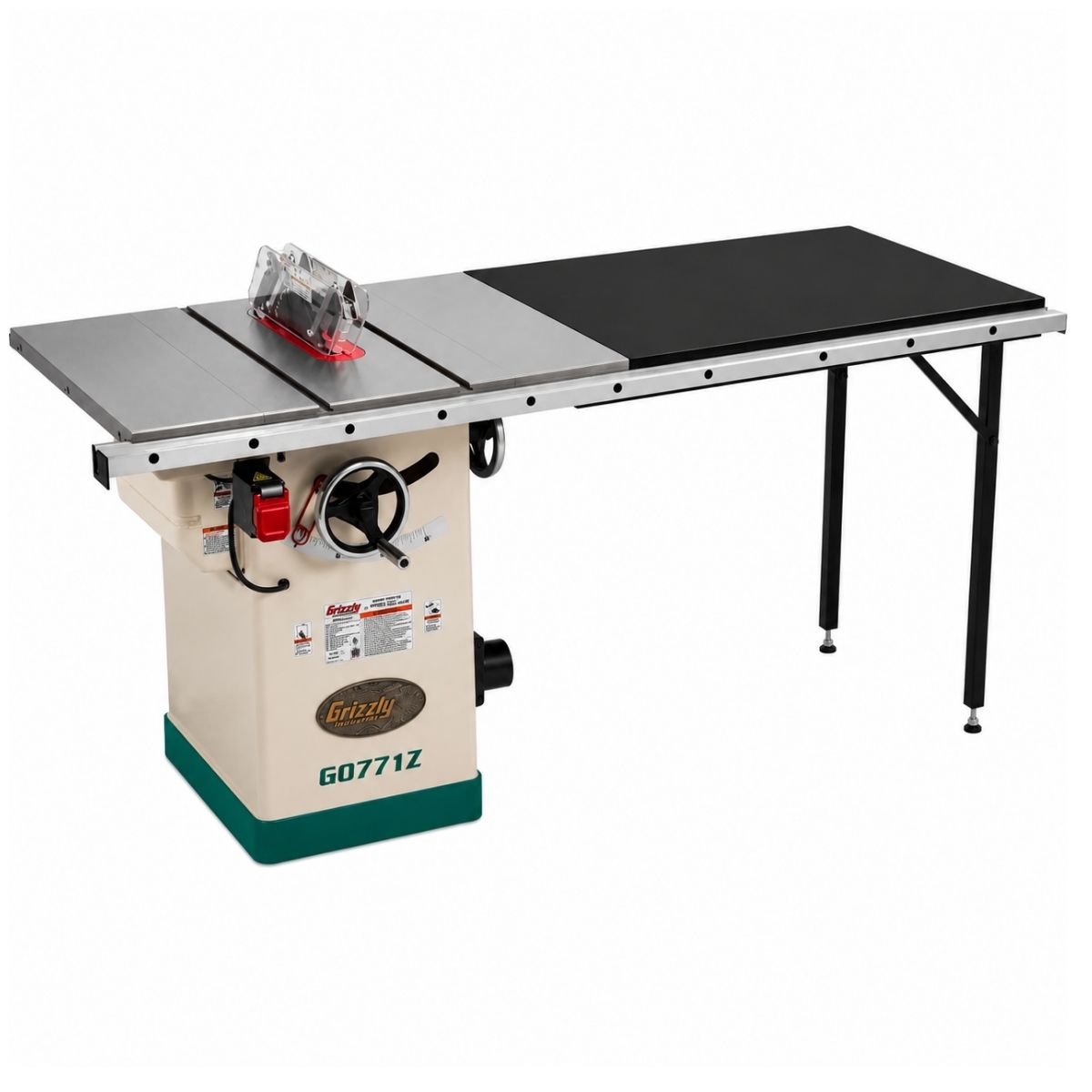 Sierra de mesa hibrida de 10" 2 hp con mesa de extension hasta 50" de corte Grizzly G0771Z