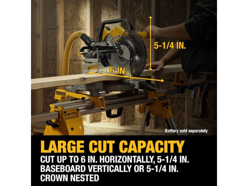 Sierra de inglete inhalambrica de doble bisel 20 V XR sin escobillas Dewalt DCS714B