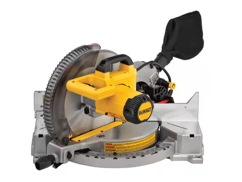 SIerra de inglete de 12 " un solo bisel y 15 amp dewalt DWS715