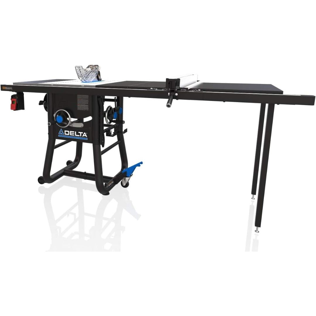 Sierra de mesa de 10" con capacidad de corte de 52" y alas de extensión de acero Delta 36-5052T2