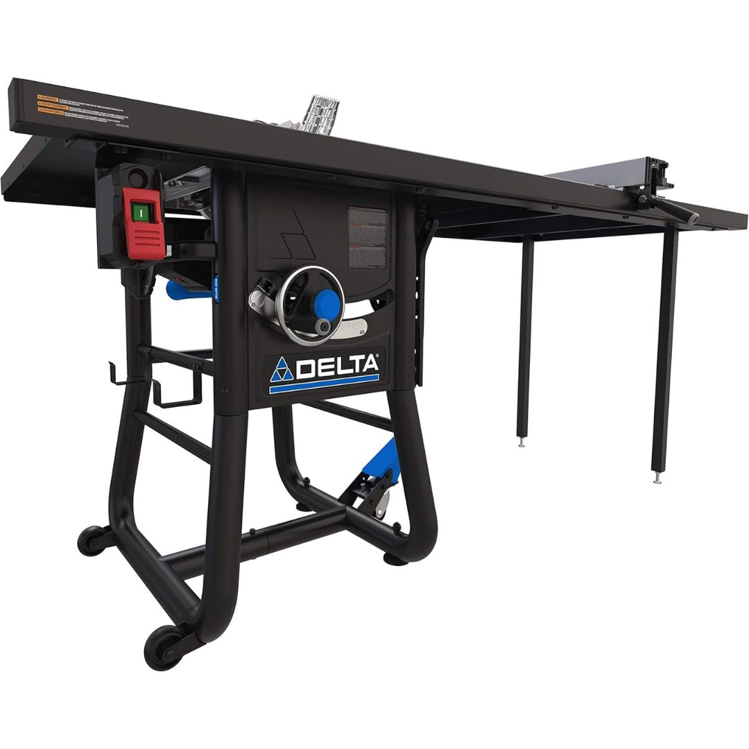 Sierra de mesa de 10" con capacidad de corte de 52" y alas de extensión de acero Delta 36-5052T2