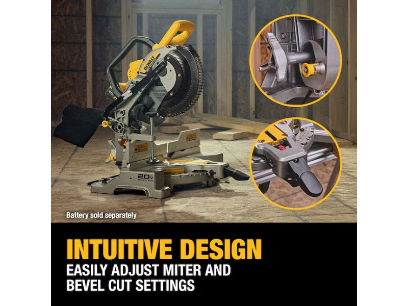 Sierra de inglete inhalambrica de doble bisel 20 V XR sin escobillas Dewalt DCS714B