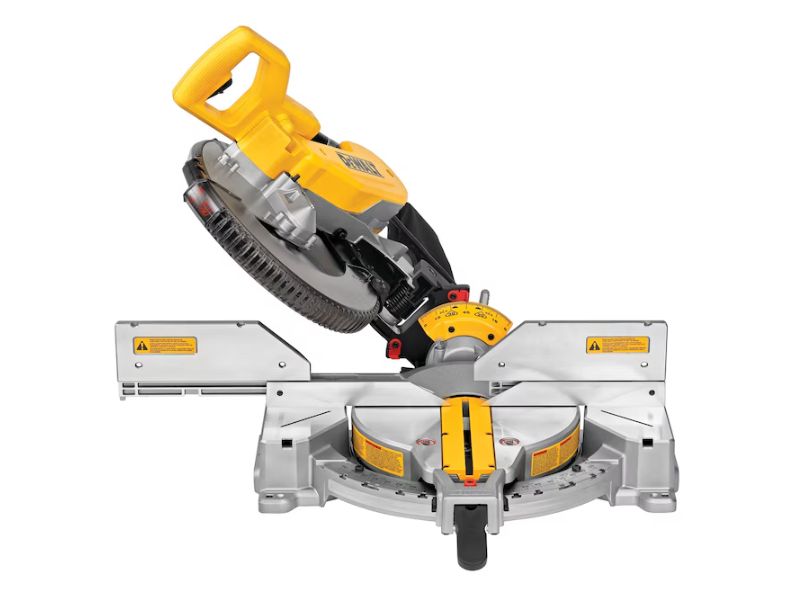 Sierra de inglete de doble bisel de 12" y 15 Amp DeWalt DWS716