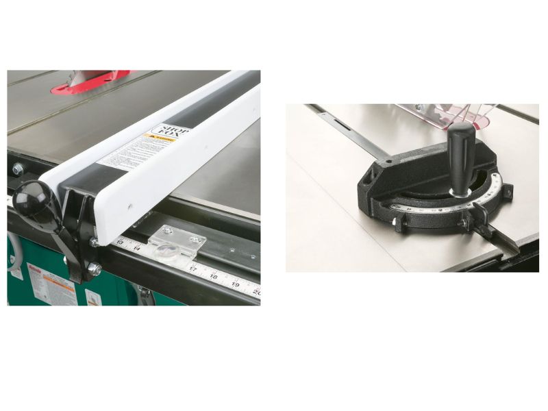 Sierra de mesa de gabinete de 10" con mesa de enrutador incorporada y 5 HP Grizzly G1023RLWX