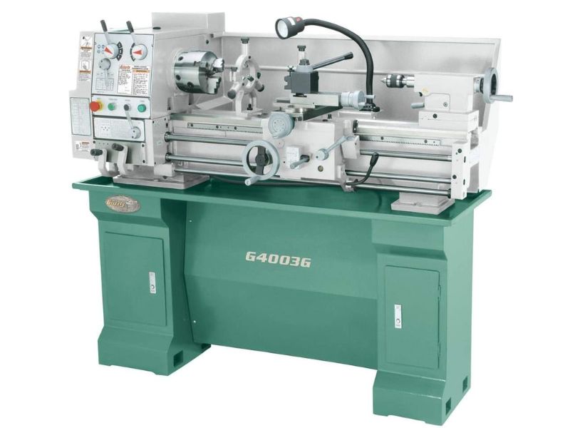 Torno para metal de armería de 12" x 36" con soporte Grizzly G4003G