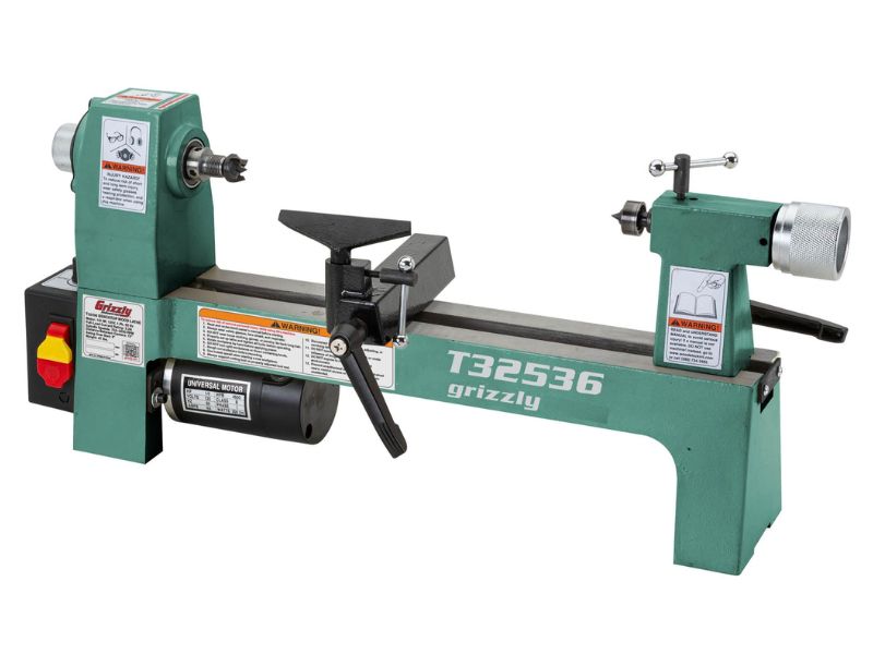 Torno de banco para madera de 8" x 13" de velocidad variable Grizzly T32536