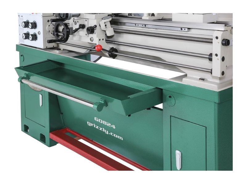 Torno para armería de metal de 14" x 40", 2-1/2 HP, con DRO Grizzly G0824