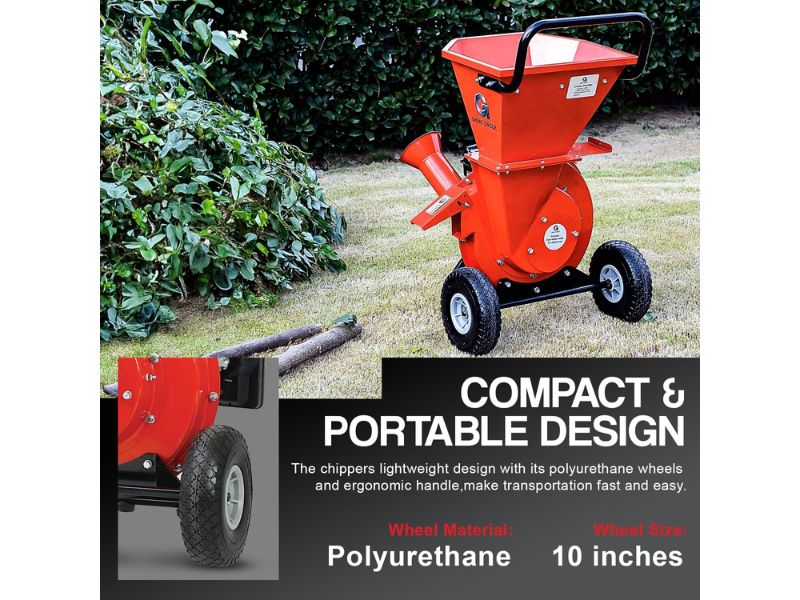 Trituradora de madera astillas ramas de servicio pesado de 7 HP 212 cc GreatCircleUSA LCE01