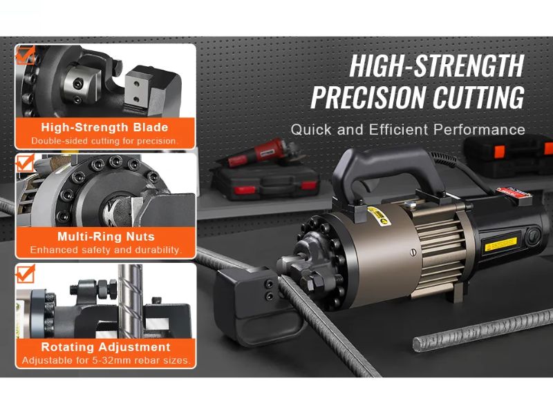 Cortadora hidraulica de varilla portatil hasta 1-1/4" 32 mm Vevor RC32