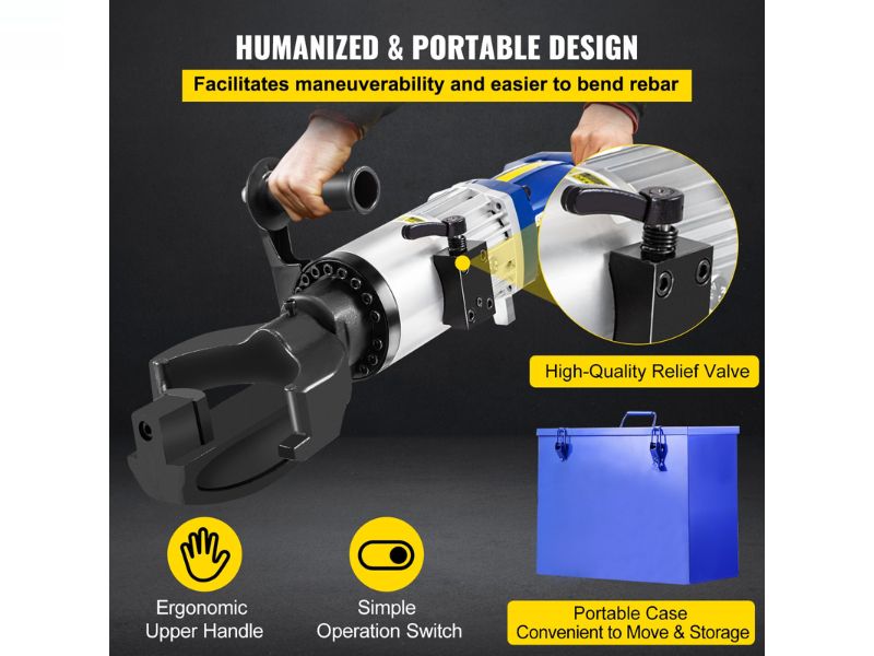 Dobladora de varilla y barras de refuerzo eléctrica portátil de 1" 25 mm Vevor STGJWQJD25