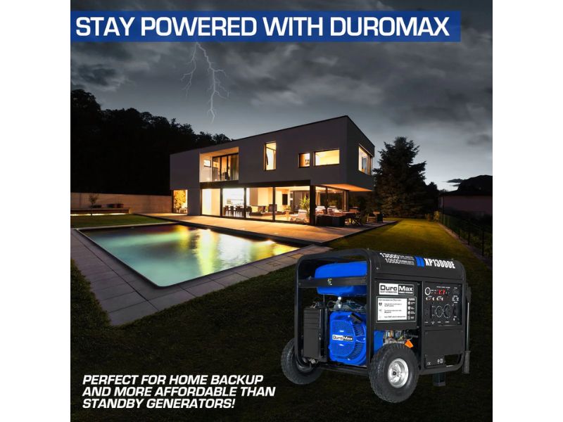 Generador portátil a gasolina de 13000 Watts - 13 Kw DuroMax XP13000E