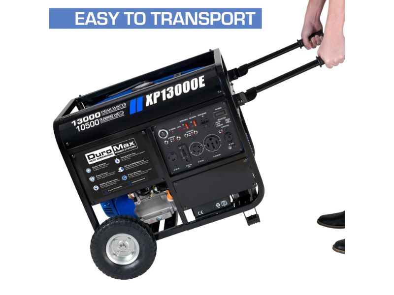 Generador portátil a gasolina de 13000 Watts - 13 Kw DuroMax XP13000E