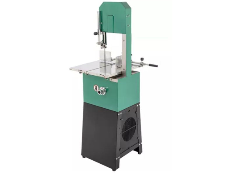 Sierra de cinta cortadora de carne y hueso de 10" con molino 3/4 HP Grizzly Industrial