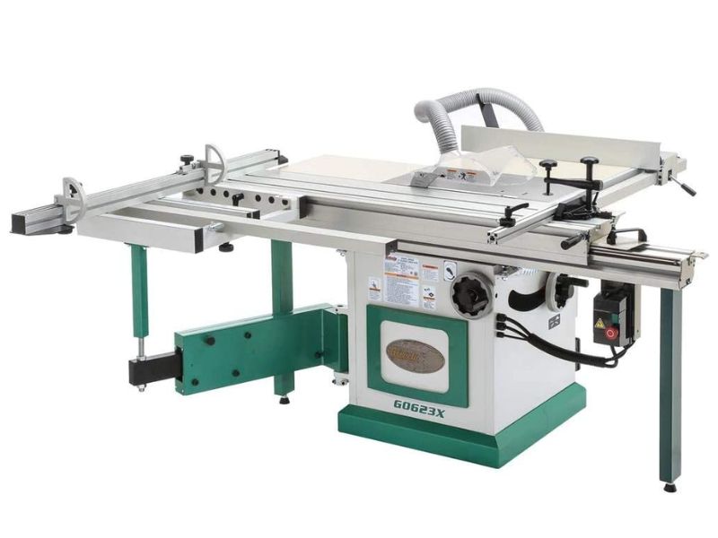 sierra de mesa deslizante escuadradora grizzly g0623x - 10" 5 hp- sierra de mesa deslizante