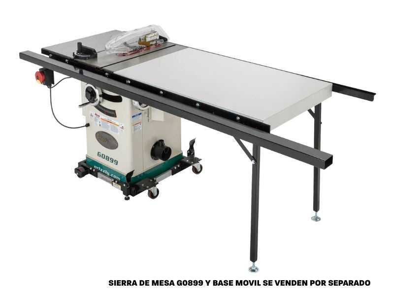 Kit de mesa extensible con rieles largos para sierra de mesa G0899 Grizzly T34358