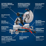 Sierra ingletadora compuesta deslizante de doble bisel de 12" Bosch GCM12SD