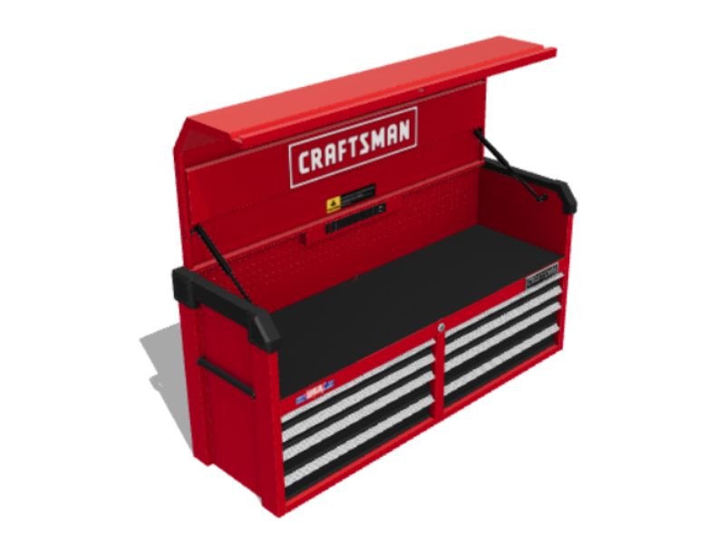 Gabinete de metal para organizar herramientas de 51.5" de ancho x 24.7" de  alto Craftsman CMST98272RB