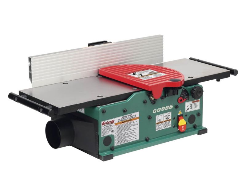 Canteadora de banco para madera de 10" con cabezal de corte en espiral Grizzly G0986